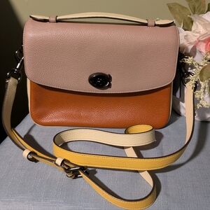 Coach Cassie 21 Color Block Leather Crossbody Bag